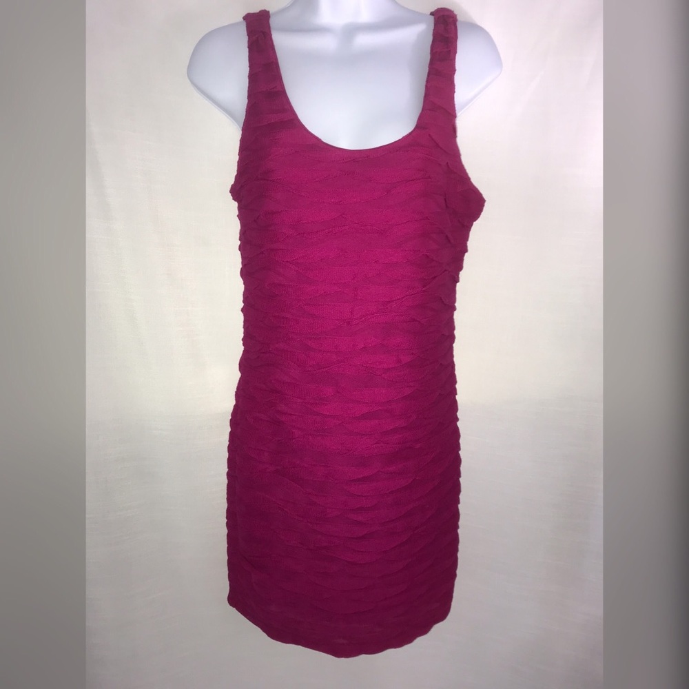 Deep or royal fuchsia bodycon dress
